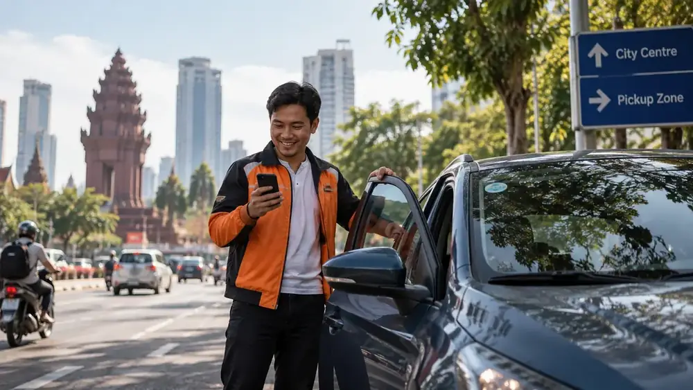 Driver portrait, smiling